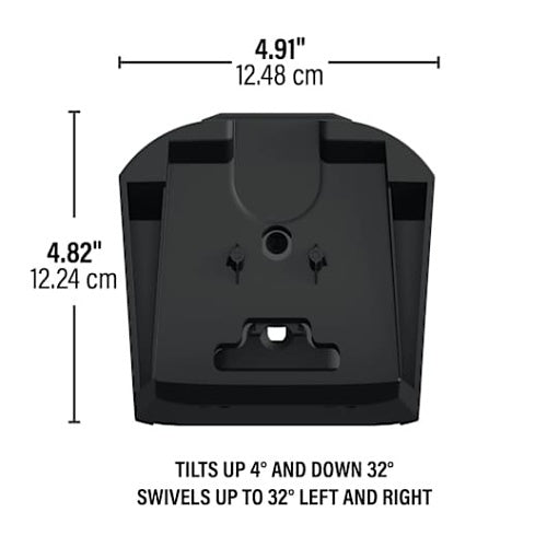 Sanus WSWME32-B2 Tilt and Swivel Speaker Wall Mount, for Sonos Era 300, 1-Pair, Black
