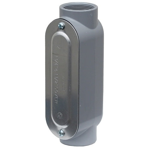 Dottie C400CG Conduit Adapter, 4\\" Threaded Conduit Body with Cover and Gasket