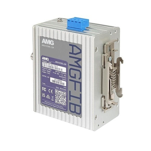 AMG Systems AMGFIB-1VR-3CC-S1B-D AMGFIB Series Dual 1-Channel CVI / TVI / AHD / CVBS Video Receiver, 3-Contact Closure, Singlemode 20Km, 1-Fiber per Channel, B-Side