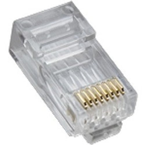 Platinum Tools 106168J High-Performance CAT5e RJ45 Connector, 8P8C for Round, Solid Cable, 100-Pack