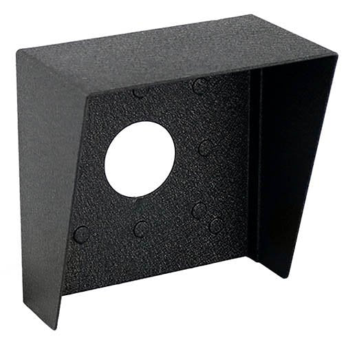 Pedestal Pro HOOD-CS-06X6 6" 6" Steel Hood, Weather Shroud, Black Powder Coated