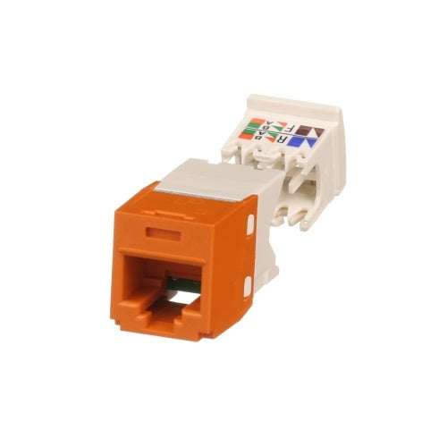 Panduit CJ688TGOR Mini-Com UTP RJ45 CAT6 TG Jack Module, Orange