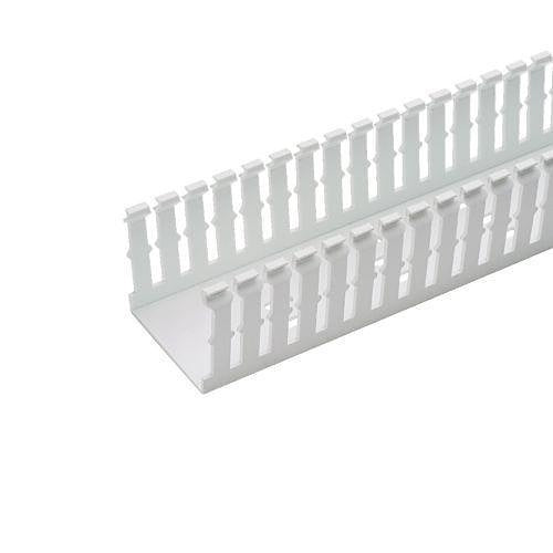 Panduit F4X5WH6 Narrow Slotted Cable Duct, PVC, 4 x 5\\", 6\', White