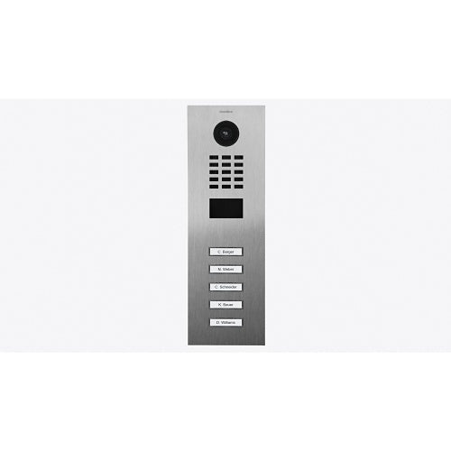 DoorBird D2105V-SSV2A IP Video Intercom for Multi-Tenant Buildings and Businesses, 5-Unit, 5-Call Button