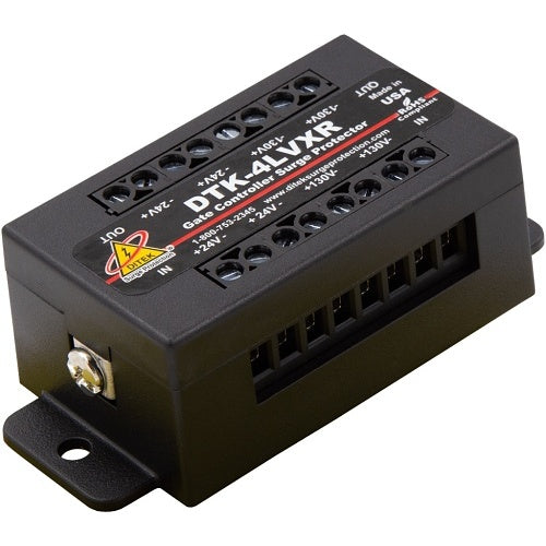 DITEK DTK-4LVXR Telephone Entry System Surge Protector, Protects 12/24V Power, Telco and Release Circuits