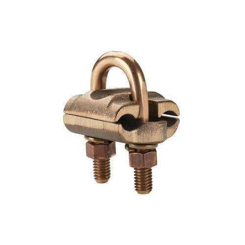 Panduit GPC22/0-38-X Bronze Grounding Clamp with U-Bolt for 2 Cables