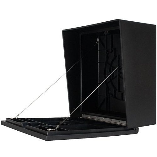 Pedestal Pro MC-PC-14-E-BLK 14\\" Square Polycarbonate Housing with Cam Lock, IP54