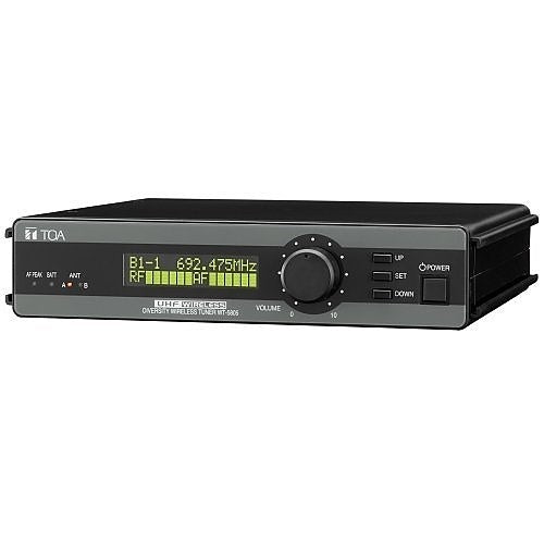 TOA WT5805H01US 64-Channels Wireless Space Diversity Tuner, UHF PLL-Synthesizer Controlled, 2-Whip Antennas