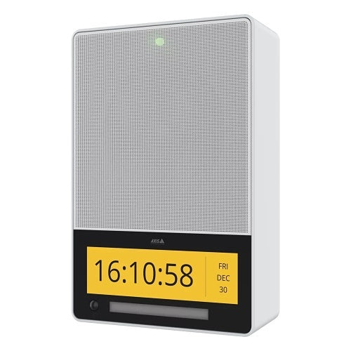 AXIS C1710 Network Display Speaker, Wall-Mounted 3-in-1 Public Address Solution