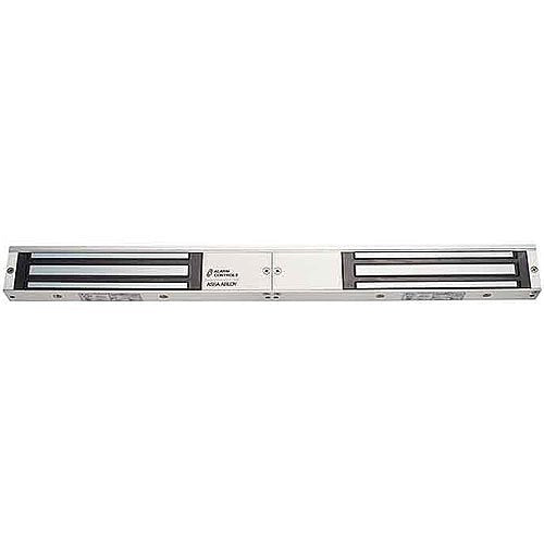 Alarm Controls 600D Double Magnetic Lock, 600 lb, Clear Anodized