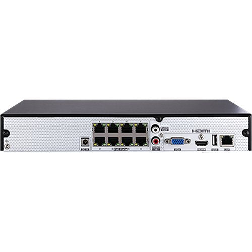 GeoVision 805-GNVR810P2TB 8-Channel Standalone NVR with 8-Port PoE+, 2TB