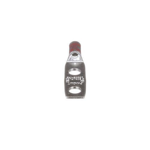 Panduit LCDX4-14BNS-L Compression Connector Lug, 2-Hole, Flex, #4AWG, Copper