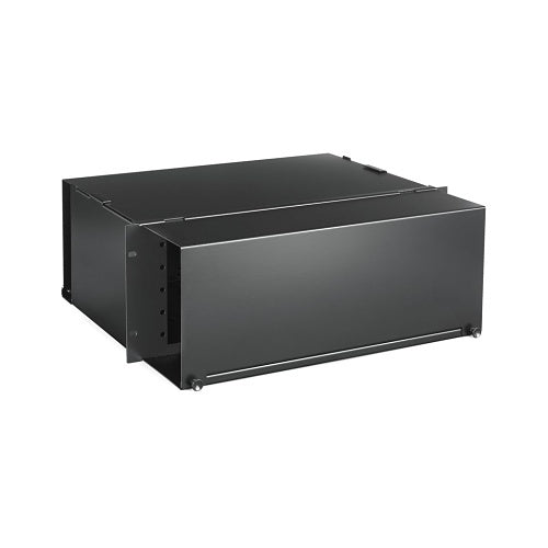 Hubbell FTR4U20H4 Fiber Optic Rack Mount Tray H4, 4U with Cover, 20 H4 Panel Openings, Unloaded