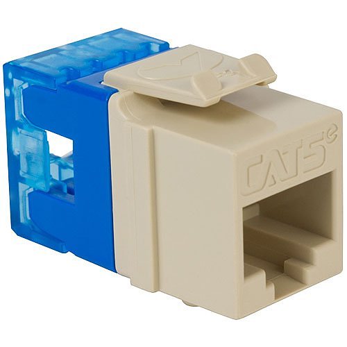 ICC IC107F5CIV CAT5e RJ45 Keystone Jack for HD Style, 25-Pack, White