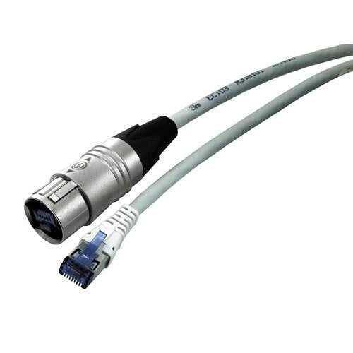 Neutrik NKE6S-10-WOC CAT6 Patch Cable with Ethercon and RJ45 Connectors, 32.8\' (10m)