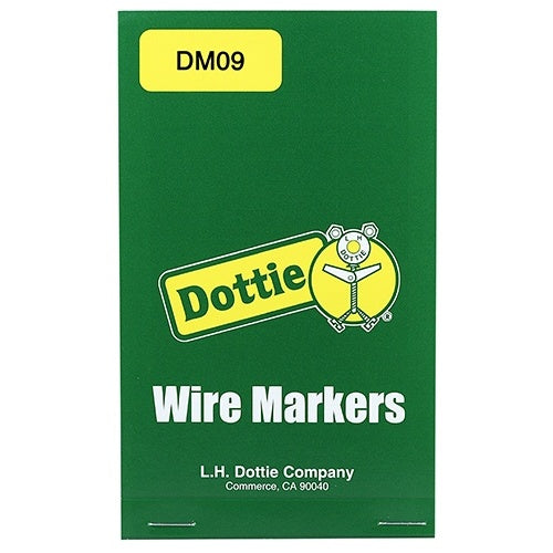 Dottie DM09 Wire Marker Books (0-9)