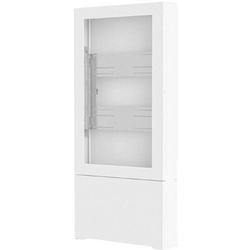 Chief LF55UWP-B2B Impact Portrait Floor Mounted Back-to-Back Kiosk, White, 55\\"