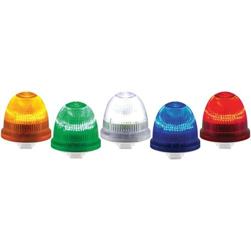 Federal Signal LP22LED-012-024B StreamLine Low Profile LED Light, White Body, Blue Lens