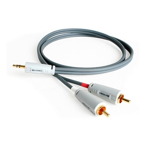 Binary B3-STEREOMINIRCA-1 3.5mm Mini Stereo to Dual RCA Male, 3.3\' (1m)