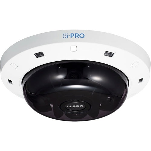 i-PRO WV-S8544LG 4-4MP Outdoor Multi-Directional IP Thin-Camera with AI Engine, 360 Degrees Coverage, Smoke Dome Type