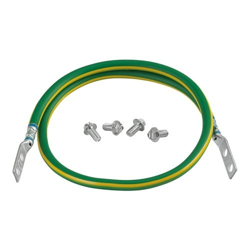 Panduit GACBJ612U StructuredGround Auxiliary Cable Bracket Jumper Kit, Green / Yellow