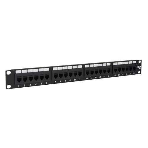 ICC ICMPP24CP5 CAT5e Feed-Through Patch Panel with 24-Port and 1U