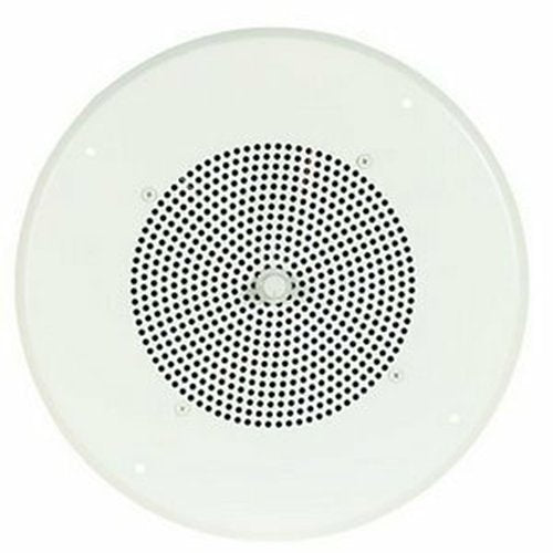 Bogen ASWG1 8" Self-Amplified Ceiling Speaker, Fixed Front-Mounted Volume Control Knob, Off White