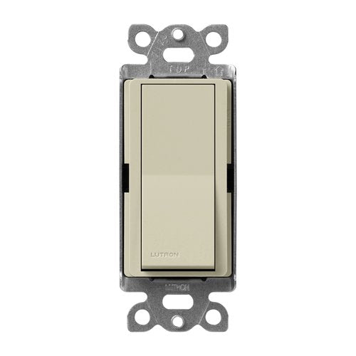 Lutron SC-3PS-CY Claro Single Pole / 3-Way, On / Off Rocker Switch, 15A, Satin Finish, Clay