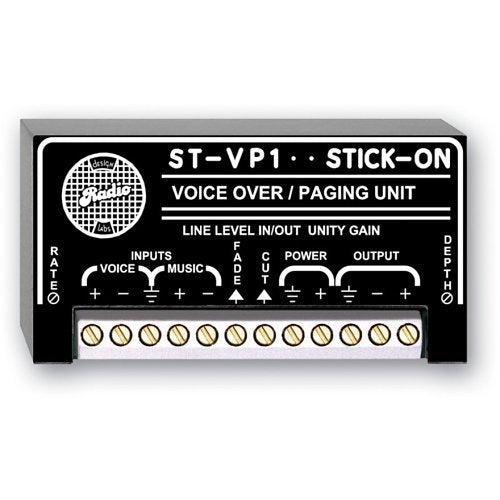 RDL ST-VP1 Voice-Over, Paging Module, Manual