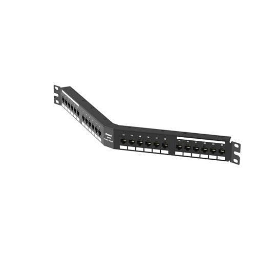 Panduit DPA24688TGY Punchdown Patch Panel Cat 6 Angled 24, Grey