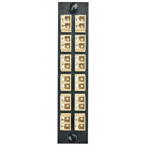 Hubbell FSPNLCDS12BE Fiber Optic Patch Panel