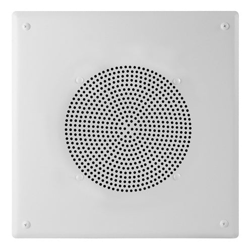 Valcom V-936480 Square Grille Faceplate, Round Hole Pattern