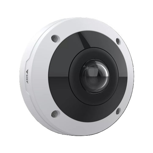 AXIS M4318-PLVE 12MP Outdoor IR Panoramic Mini Dome IP Camera, 1.3mm Fixed Lens, White (Replaces M3058-PLVE)