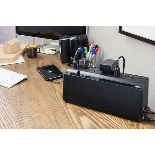 APC BE850G2 Back-UPS, 850VA, 120V, 2-USB Charging Ports, NEMA 5-15R and NEMA 5-15R Surge Outlets