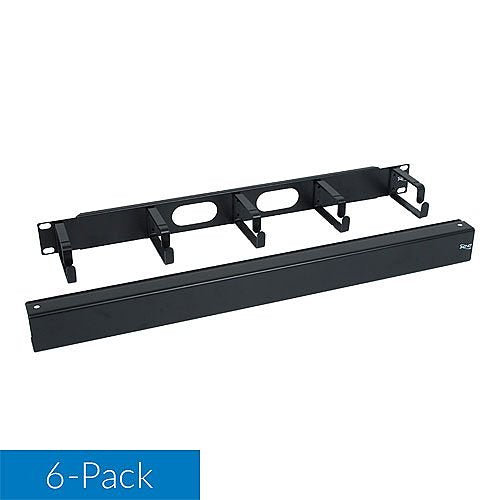 ICC Metal Vertical Ring Panel with Cover in 1 RMS and 6-Pack Image of H2-MSCMP61