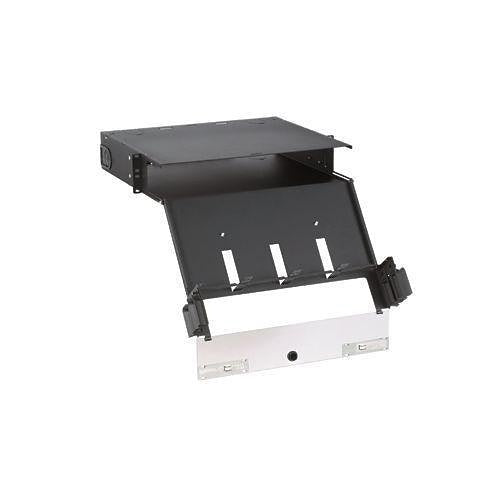 Panduit FCE2U Opticom QuickNet Rack‑Mount Fiber Enclosure, 2RU, Black