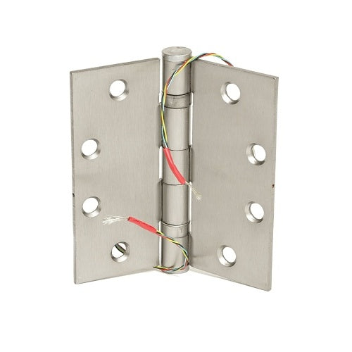 Command Access ETH4W4550 626 CH-BB79 4-Wire Energy Transfer Hinge, 4-1/2\\" x 5\\", 5 Knuckle Standard Weight, 26AWG, Satin Chromium Plated