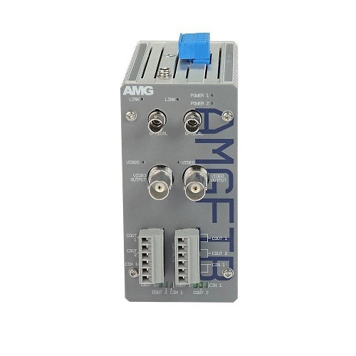 AMG Systems AMGFIB-1VR-3CC-S1B-D AMGFIB Series Dual 1-Channel CVI / TVI / AHD / CVBS Video Receiver, 3-Contact Closure, Singlemode 20Km, 1-Fiber per Channel, B-Side