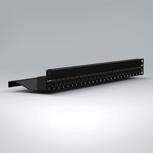 Siemon Z-PNL-24E Z-MAX UTP Patch Panel, 24-Port, 1U