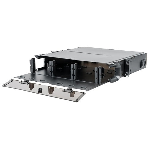 Hubbell FCR2U6SPX FCR-X Series Fiber Rack Mount Enclosure, 2U, 6 LGX Panels, Unloaded