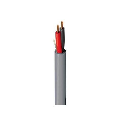 Belden 5200UE 010U1000 Multi-Conductor Security and Sound Cable, 2-Conductor 16 AWG PVC Jacket, Ripcord, Black, 1000\' Riser-CMR