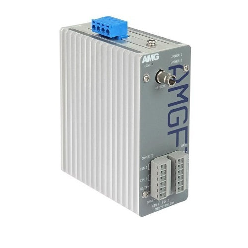 AMG Systems AMGFIB-1SD-3CC-S1A Serial Data and Contact Closure Converter, Singlemode 20 km, 1-Fiber, A-Side