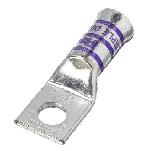 Panduit LCAF3/0-12-X Copper Compression Connector Lug, 1-Hole, 3/0AWG