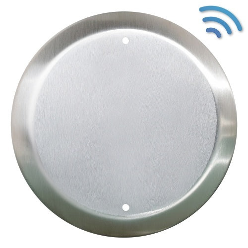 Camden CM-40K/1 4-1/2\\" Round Push Plate Switch, Blank, Stainless Steel