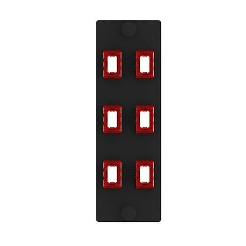 Panduit FAPV0624RDMPO Opticom 100G MPO Fiber Adapter Panel, 6-Port