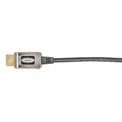 Hubbell HCHX60BK HDMI Active Optical Cable, Black