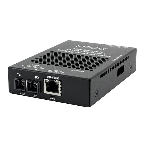Lantronix SGFEB1014-130-EU 10/100/1000Base-T to 1000Base-X Single Mode SC, EU Power Supply, 10km