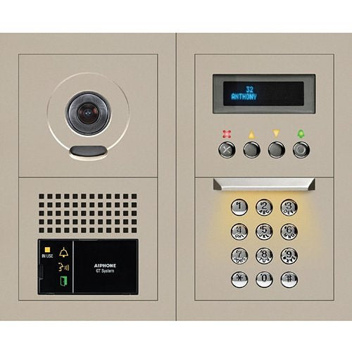 Aiphone GTV-DES202B 2 x 2 Modular Video Entrance Station with Digital Directory Image of AJ-GTVDES20B