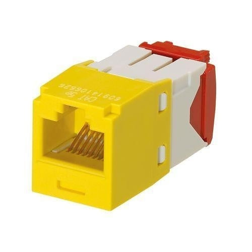 Panduit CJ5E88TGYL Mini-Com Module Cat 5e UTP Keystone Jack, 8 Pos 8 Wire