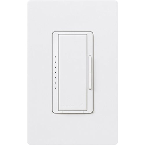 Lutron RRD-10ND-WH Maestro RF Dimmer for RA2 Select / RA3 Systems, 150W LED / 1000VA MLV, Single Pole / Multi-Location, Neutral Required, 120V, White